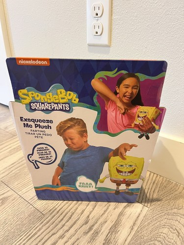 Spongebob Squarepants "Exsqueeze Me" Farting Talking Plush Toy 11 Phrases Silly - Picture 2 of 3