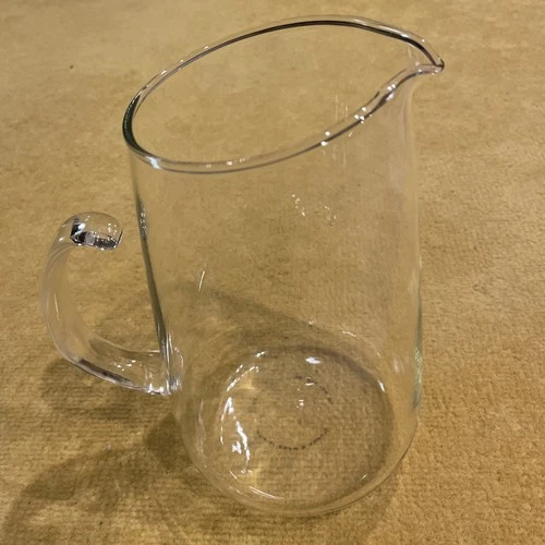 Vintage Pyrex Clear Glass Pitcher Open Handle Carafe 2 QT 64 Oz- Made In USA