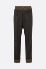 PRADA Green Check Wool Trousers New & Authentic