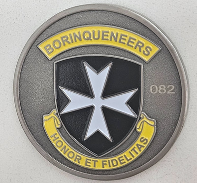 BORINQUENEERS SARGENTO CARTAGENA KOREA CHALLENGE Coin PUERTO RICO Guayama RRR