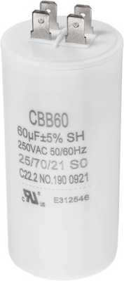 #ad 60 uF MFD 250 VAC Volt AC Round Run Start Capacitor 40 70 21 Screws Air $18.74