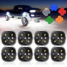 MICTUNING C6 LED Rock Lights 8 Pods,Underbody Glow Lamp Off-Road Lighting