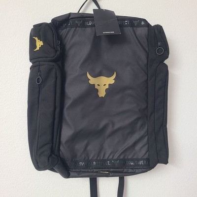 Under Armour Project Rock Duffle Backpack 1376459-002 Black | eBay