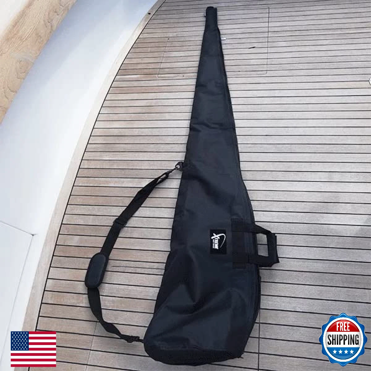 Xtreme Canvas Fishing Rod Bag Universal Fit, Water Resistant, Black 7.5ft