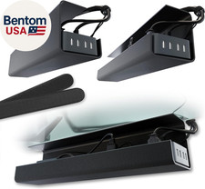 No-Screw under Desk Cable Management Tray - Self-Adhesive Installation, Cord Man