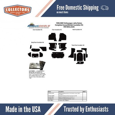 Complete Interior Insulation Kit for 1999-2005 Volkswagen Jetta Sedan