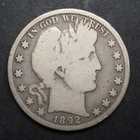1892   *S*  BARBER SILVER HALF DOLLAR  ***NICE*** FREE SHIPPING   C2160