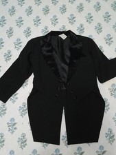Butler Boys Black Tuxedo Jacket Size 6 Formal Blazer Wedding Pageant E2