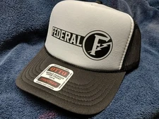 Federal Electric "Circle F" Ballcap Black/White Otto High Crown Trucker Snapback