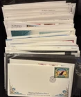 Guernsey and Alderney job lot of over 135 FDC's with defins, hi vals, 1990-2007