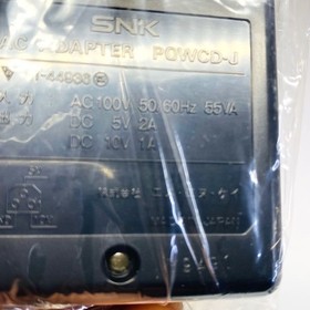 NEO GEO CD AC adapter POWCD-J JAPAN SNK OPEN BOX NEOGEO AC ADAPTOR