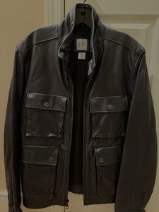 Gap Leather Trucker Jacket | eBay