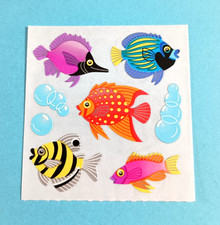 Vintage Sandylion tropical fish sticker module