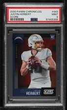 2020 Panini Chronicles Score Update Rookies Justin Herbert #443 PSA 9 MINT 00em