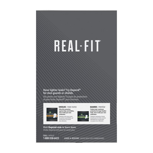 Real Fit Incontinence Underwear for Men with Maximum Absorbency, Gray, Small/... - Picture 6 of 8