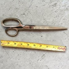 Vintage Hibbard USA 10" Steel Scissors Sewing Tailoring Shears Collectible