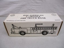 Ertl Hummestown Fire Department 1948 American LaFrance Fire Truck Bank 1/30