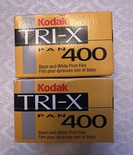 LOT OF 2 Kodak Tri-X Pan 400 B W Print Film 36 Exposures TX 135-36 Exp 12/2001