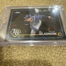 2024 Topps Chrome Sapphire Baseball Tyler Glasgow Black /10!!!