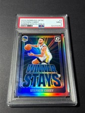 Stephen Curry 2024 Panini Donruss Optic #3 Winner Stays Holo - PSA 9