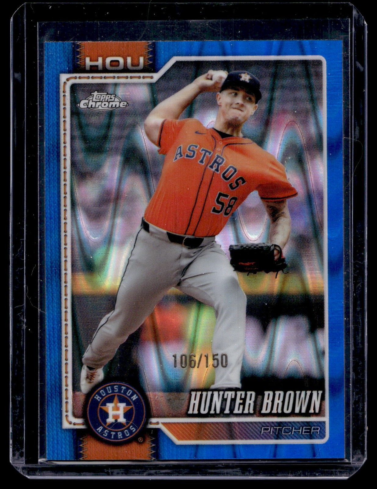 Hunter Brown #285 2026 Topps Chrome Houston Astros #/150