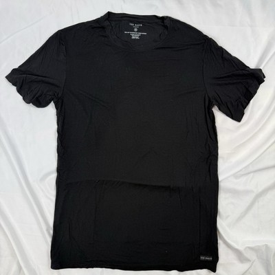 Ted Bakers Modal Cotton Men s Tee Sz M Black