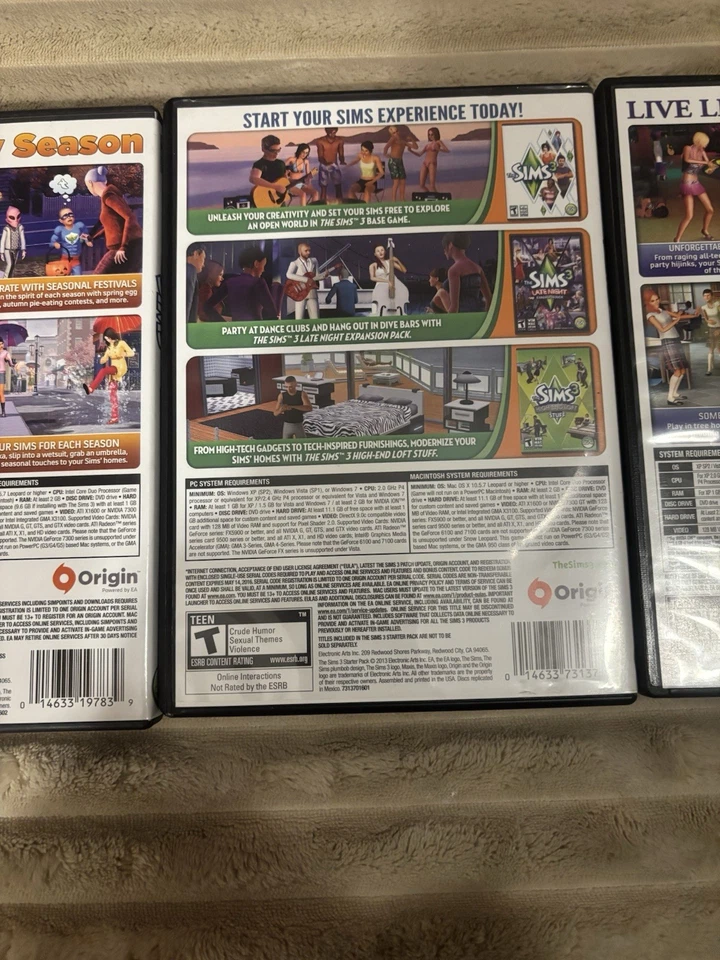 3er Set Die Sims 3 PC Spiele Erweiterungspacks und Starterpaket - Bild 4 von 4