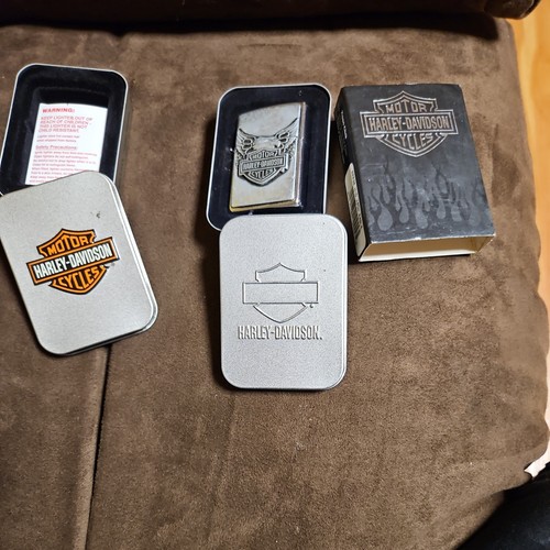 Zippo Harley Davidson Iron Eagle Chrome Silver Vintage Zippo Lighter