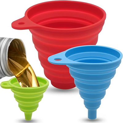 #ad #ad Silicone Engine Funnel Foldable Oil Washer Fluid Petrol Change GBP 13.24