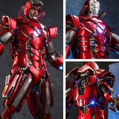 Iron Man 3 Silver Centurion Armor Suit Up Version 1:6 Figur Hot Toys MMS618D43