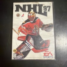 SEGA Genesis EA SPORTS NHL 97 Vanbiesbrouck Cover Video Game w/ Manual COMPLETE