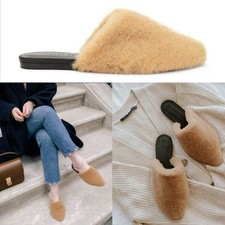 NEW Jenni Kayne 100 Genuine Shearling  Leather Mule Slides - 7M