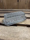 Anchor Hocking Wexford 1960s Vintage Wexford Pattern Covered Butter Dish
