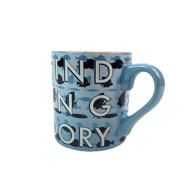 Disney Pixar Finding Dory Blue Ceramic Coffee Cup Mug 14oz 2016 Collectible