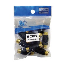 Bullz Audio Female to Female RCA Couplers Black 10-Pieces 