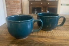 Set Of 2 Fiesta Juniper Jumbo Mug 18oz Homer Laughlin RETIRED color & mug shape