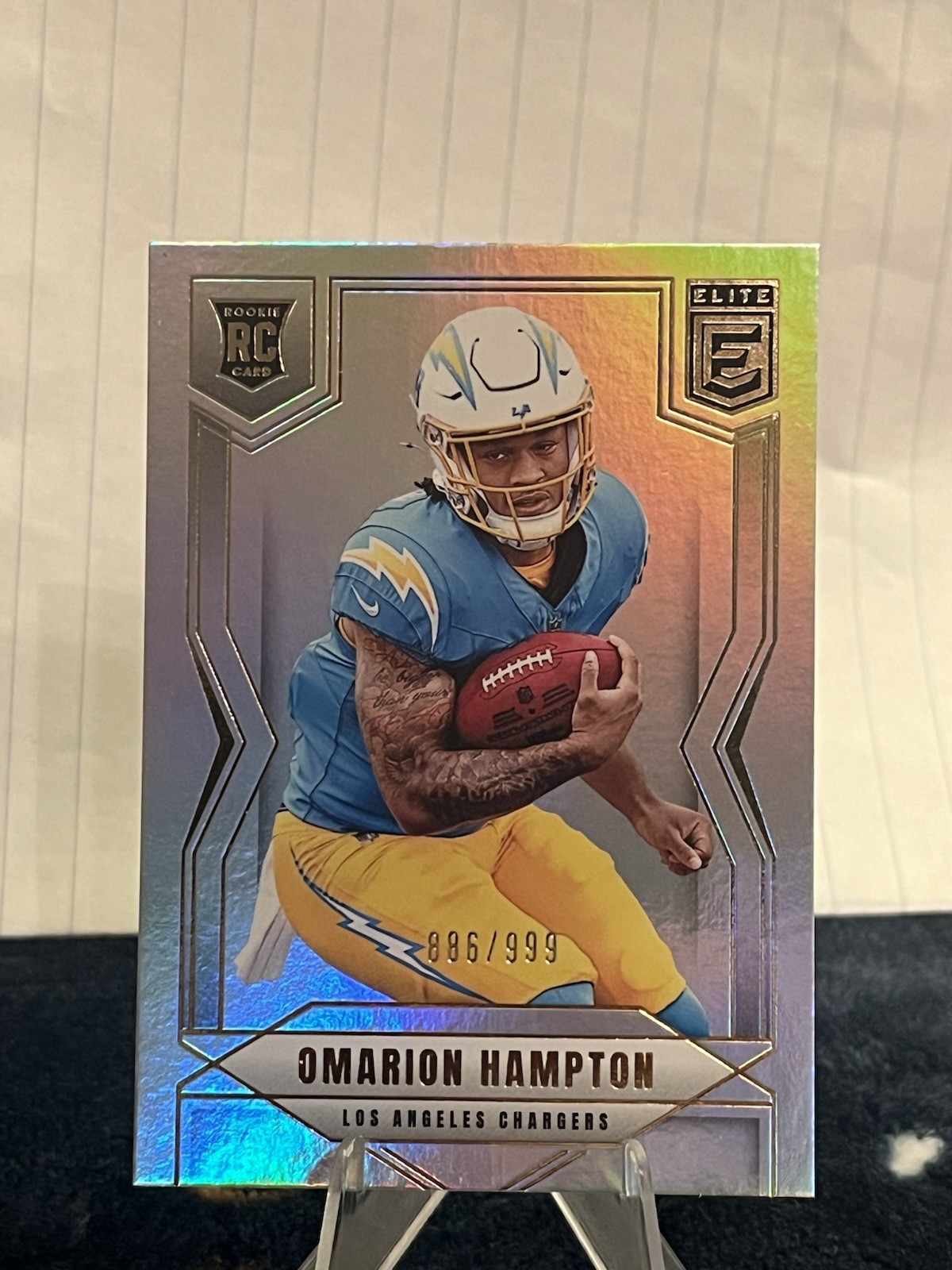 2025 Panini Donruss Elite Omarion Hampton Rookie #132 /999 CHARGERS NFL