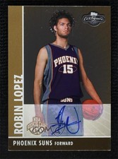 2008-09 Topps Co-Signers Rookie Gold 21/25 Robin Lopez #114 Auto 7zf