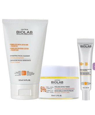 Jafra Bio-Lab Cleanser, Sun Protección  Cream, Peeling Mask 3-PC set