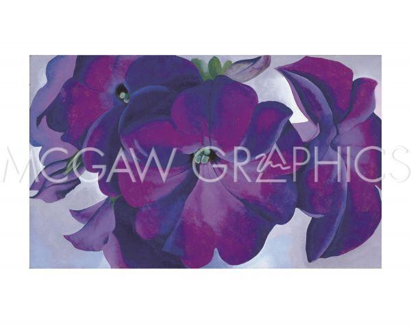 希少! Georgia O'Keeffe Petunia,1925 Poster Amazon.com: McGaw Graphics Georgia O'Keeffe Petunias 1925