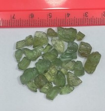 50 Crt Faceted Quality Natural Green Apatite Lot From Madagascar Loose Gemstone