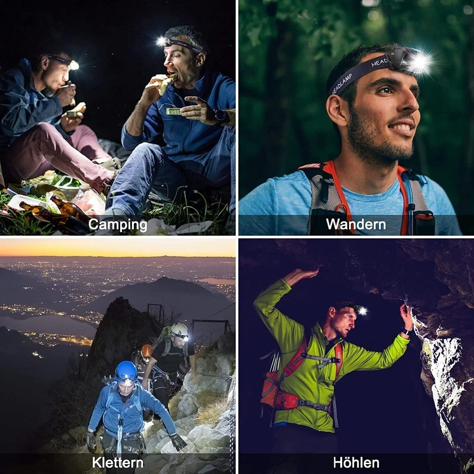 Lámpara Frontal A LED Fwiull Con Batería De 1500 mAh - Imagen 2 de 4