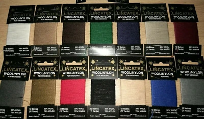 Darning wool thread Lincatex Sewing Repair Thread - 10 metre card - 10% multibuy