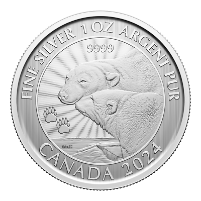 【やす】NGCPF69UCAMカナダ 2024 北極熊 5＄１/4oz銀貨 2024 Canada The Majestic Polar Bears 1 oz Silver Coin in Card | eBay