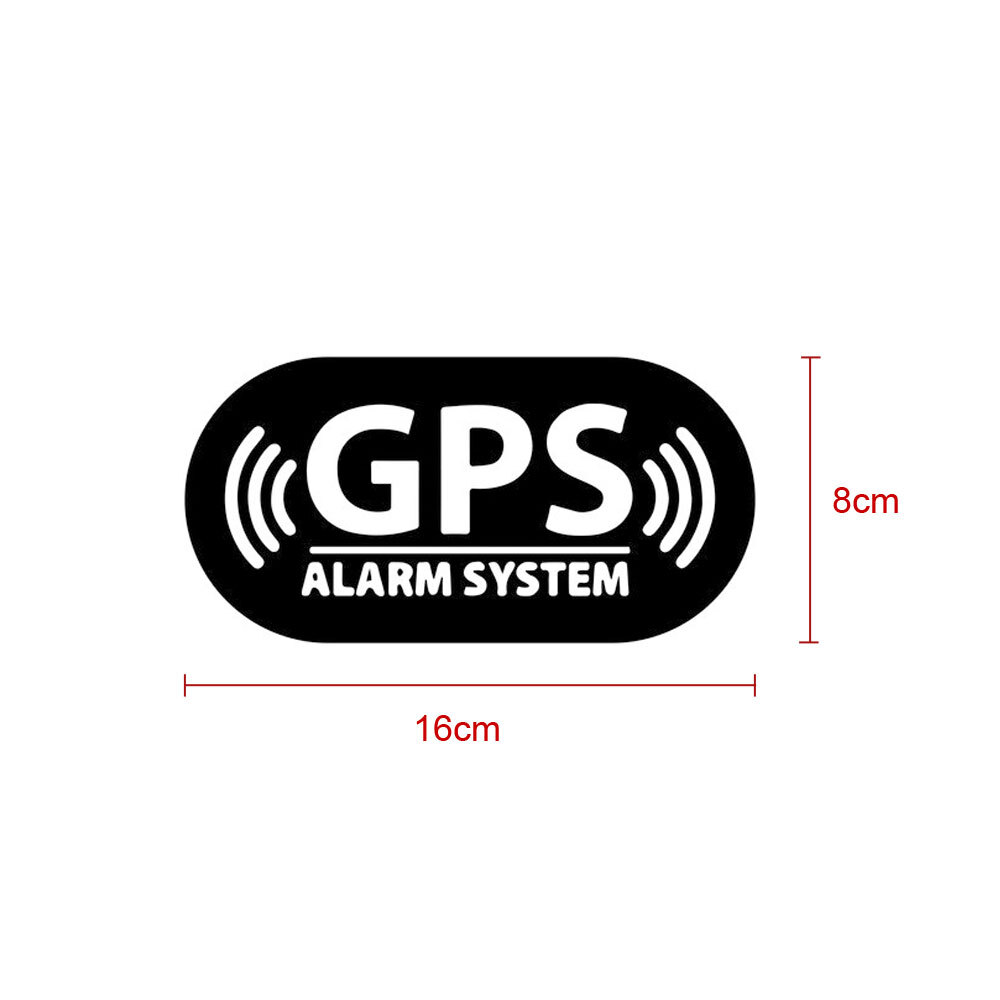 1Pc GPS Alarm System Warning Sticker Decal Sign Car Truck Bike Decal