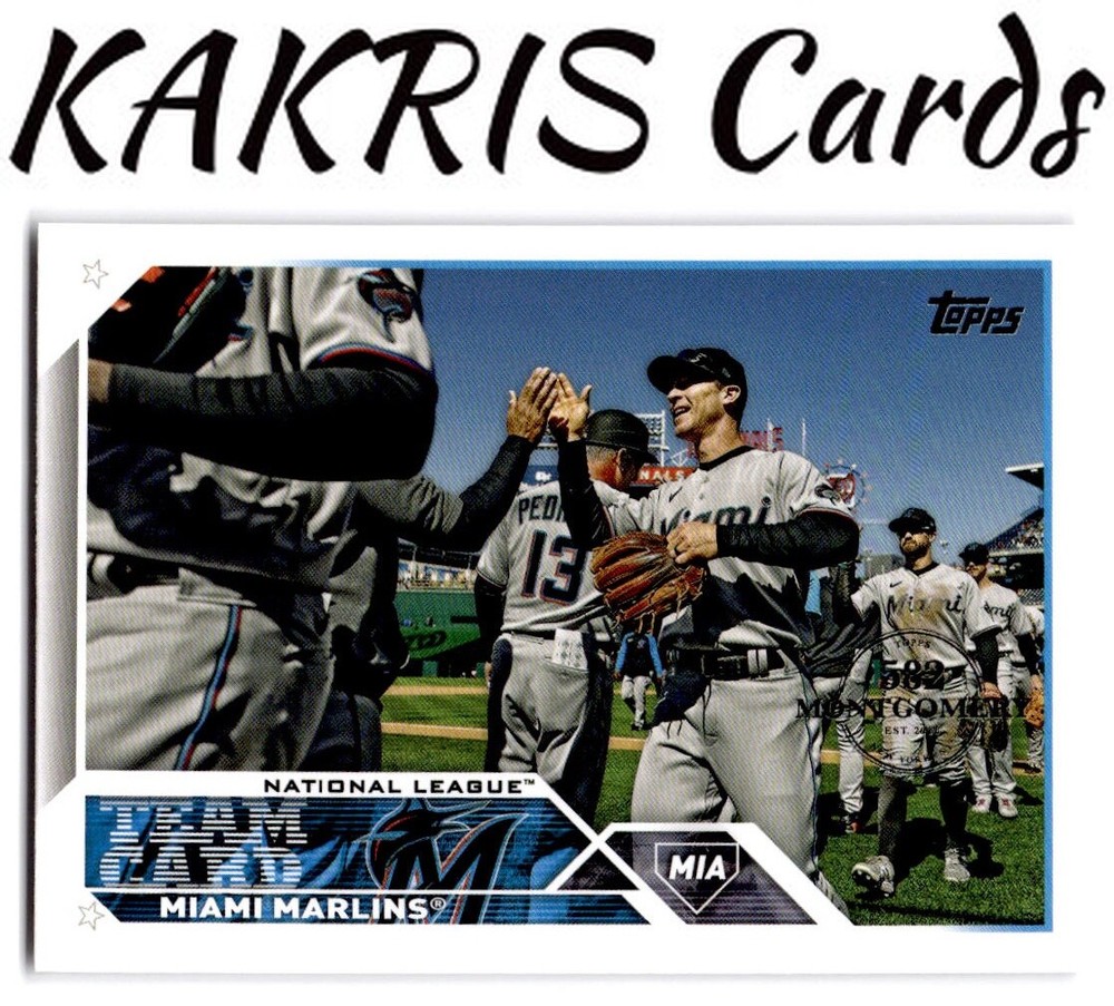 2023 Topps: 582 Montgomery Club Foil Stamped #473 Miami Marlins