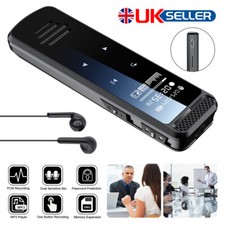 New Support 128GB Digital Audio Sound Voice Recorder Dictaphone MP3 Player -UK