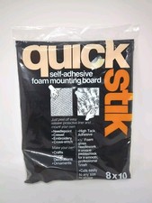 QUICK STIK Self Adhesive Foam Mounting Board 8"X10" Needlepoint Cross Stitch New