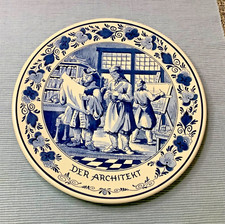 Royal Goedewaagen Blue Delft, Holland Collectors Plate, Der Architekt