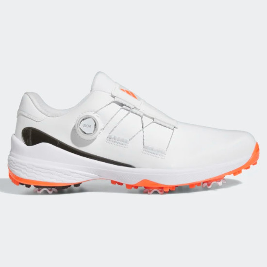 Кроссовки для гольфа Adidas ZG23 BOA Light Strike, белый/Оранжевый- GY9716, Доставка ускоренной доставкой